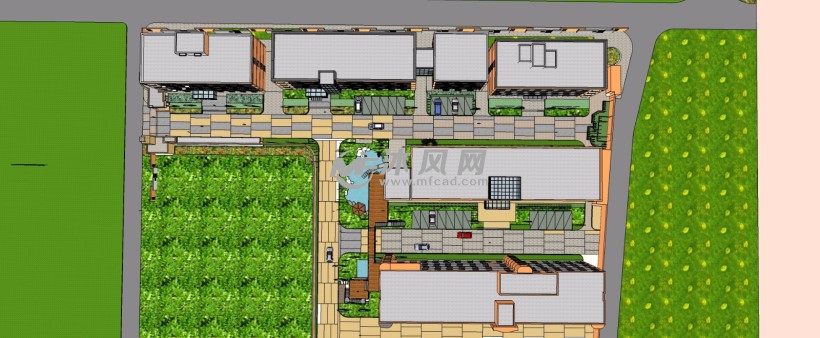 老厂区职工住宅改造规划项目三维模型