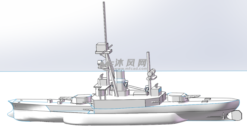 战舰设计模型sw