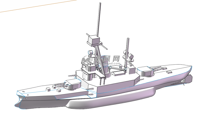 战舰设计模型sw