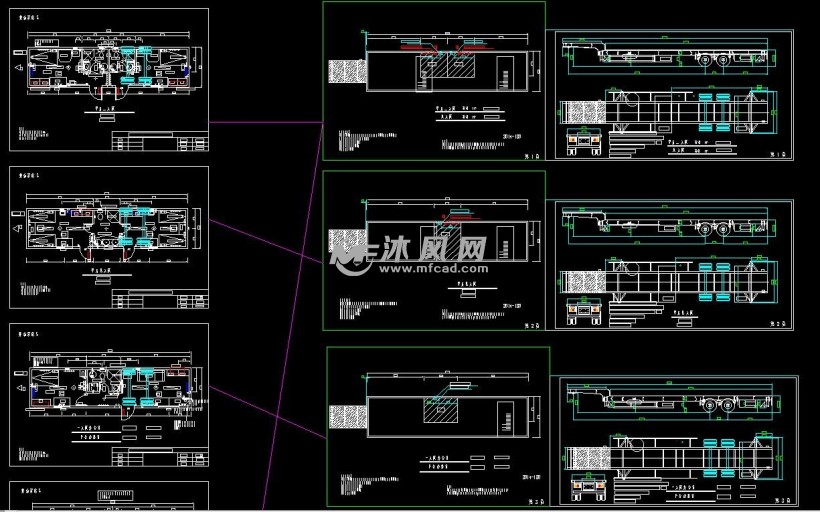 半挂房车图 - 乘用车图纸 - 沐风网
