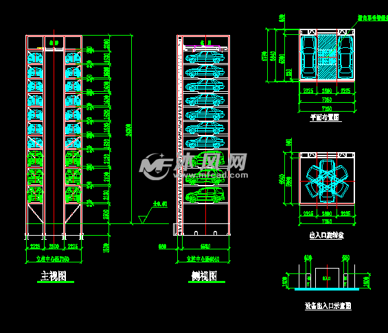 cad图纸 建筑图纸 交通建筑图纸 车站,车库建筑图纸