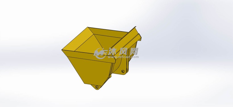 小型装载机铲斗模型 - 通用设备图纸 - 沐风网