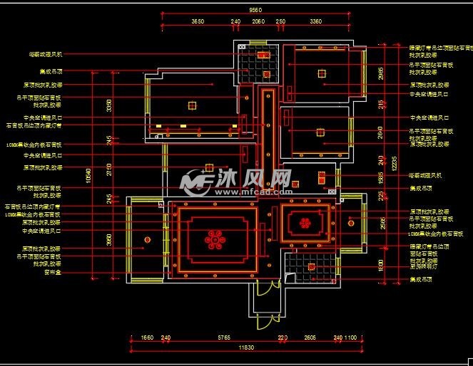 瑞日嘉园新中式室内设计cad图纸