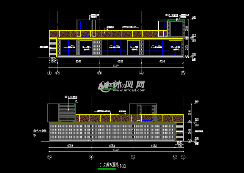 商业街两层集装箱式商铺施工图纸