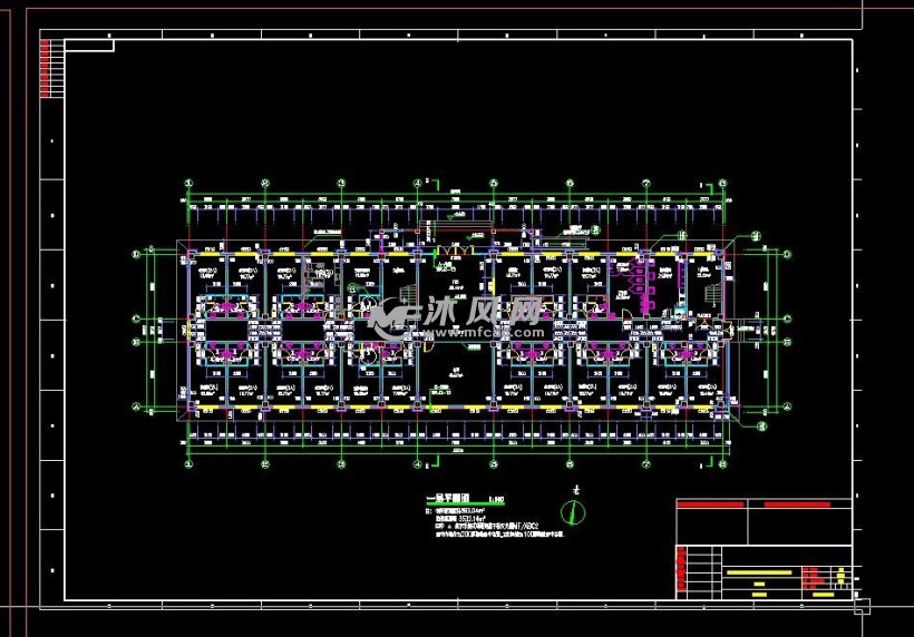 4层职工宿舍建筑设计施工图