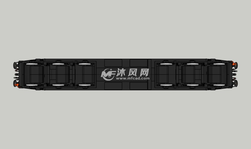 火车模型底视图