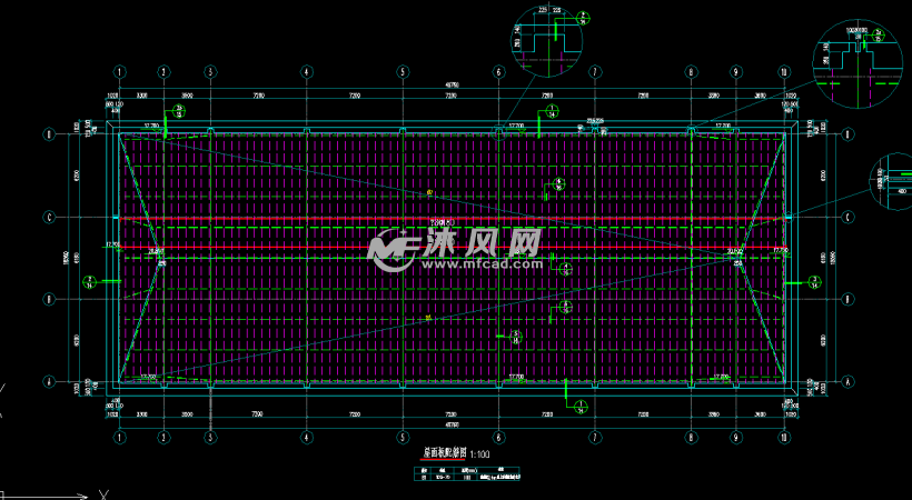 屋面板配筋图