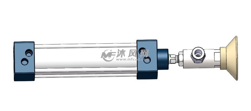 带真空吸盘的气缸模型设计 - 液压及气动元件图纸