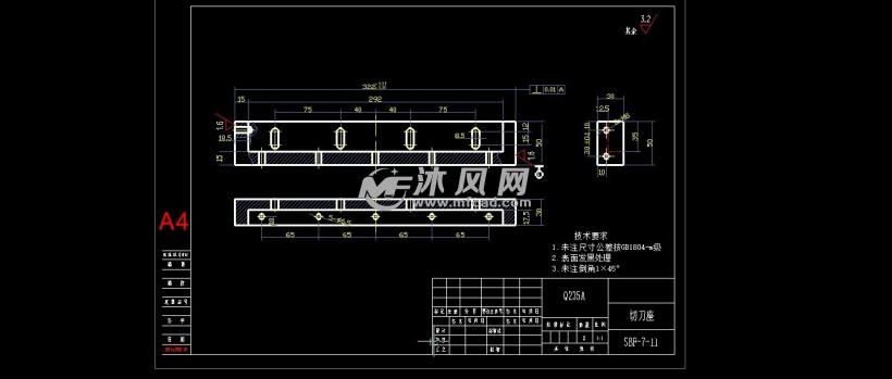 卧式四边封包装机技术图纸