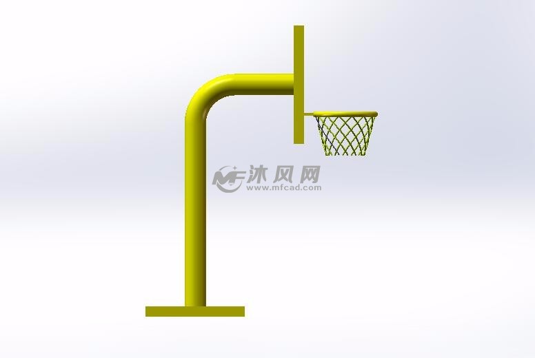 篮球架设计模型图