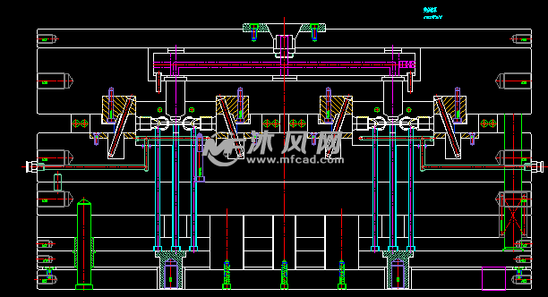 弯管模具2d结构图