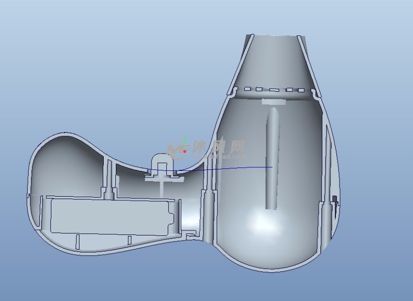 吹风机外壳3d建模