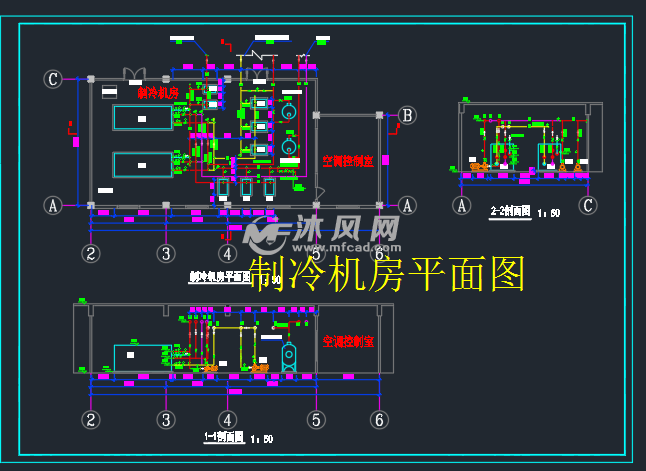 制冷机房平面图