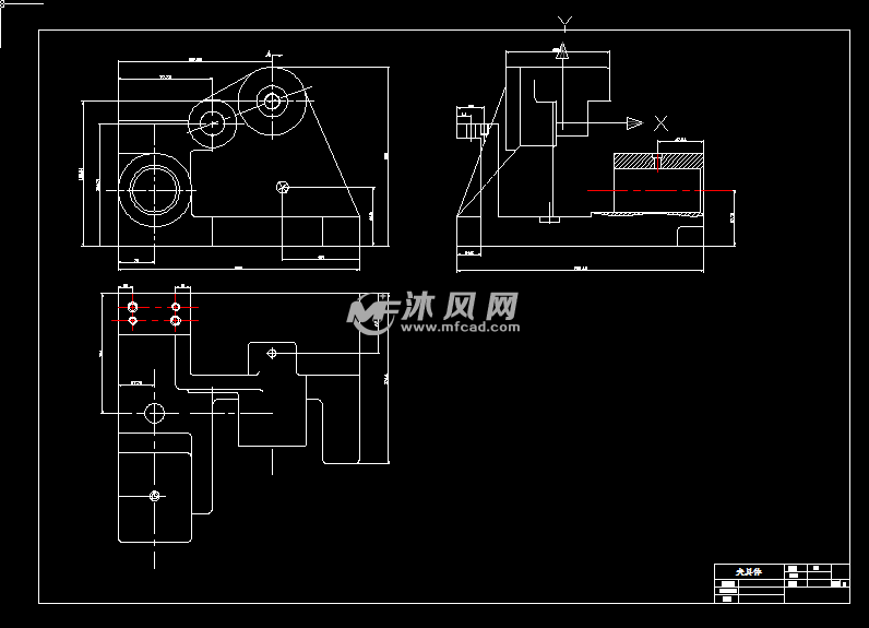 夹具体零件图