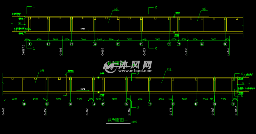 纵剖面图