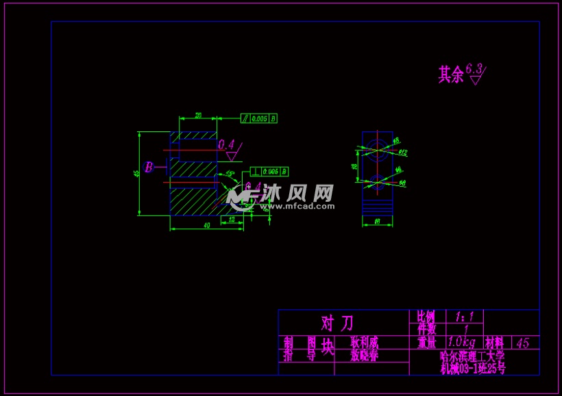 对刀块