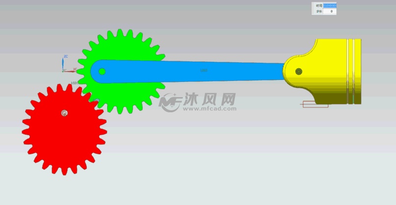 ug急回特性椭圆齿轮机构运动仿真