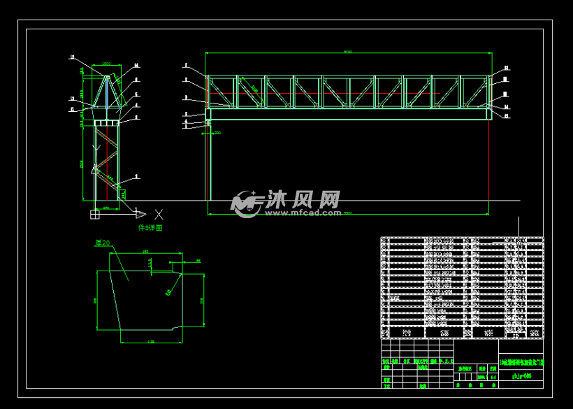 龙门架制作图