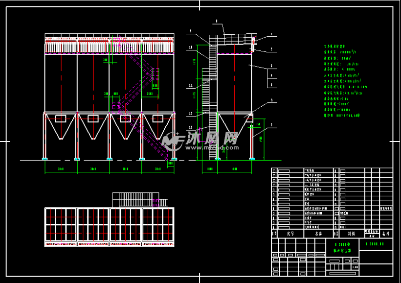 锅炉除尘器图纸