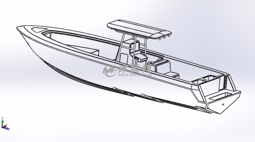 快艇设计图 - 海洋船舶图纸 - 沐风网