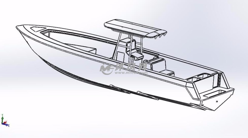 快艇设计模型线型图