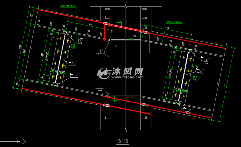 几种常见型钢混凝土梁柱节点构造图纸