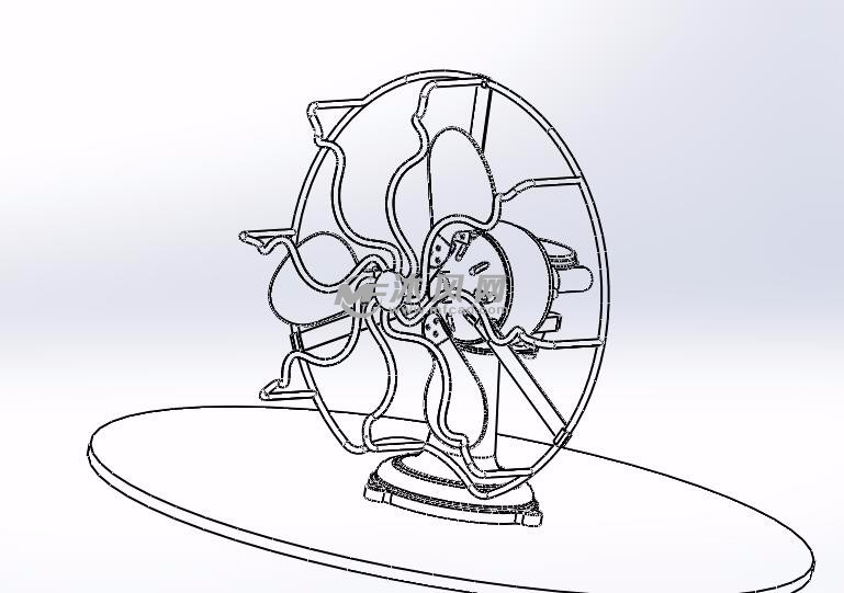 台式电风扇设计三维