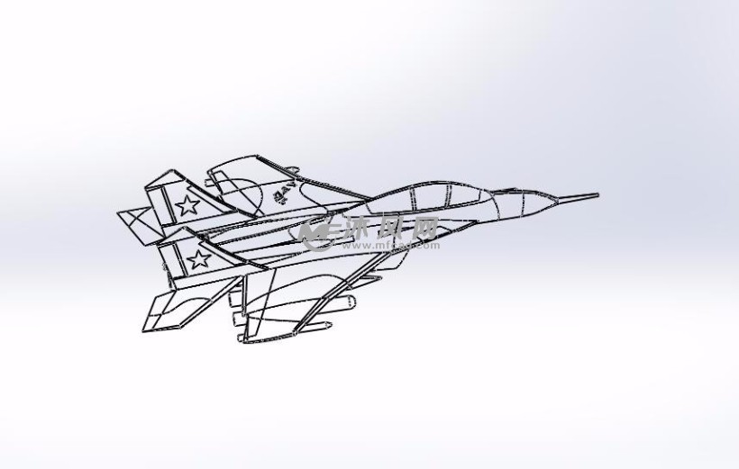 鹞式战斗机设计模型图
