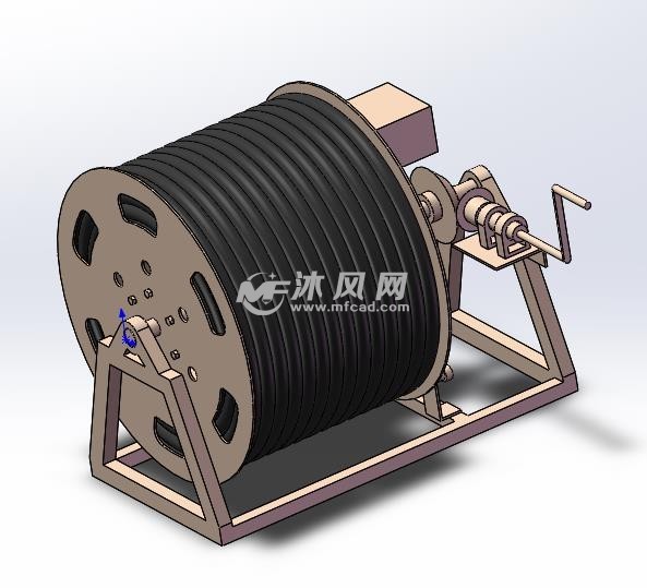 电缆绞盘模型