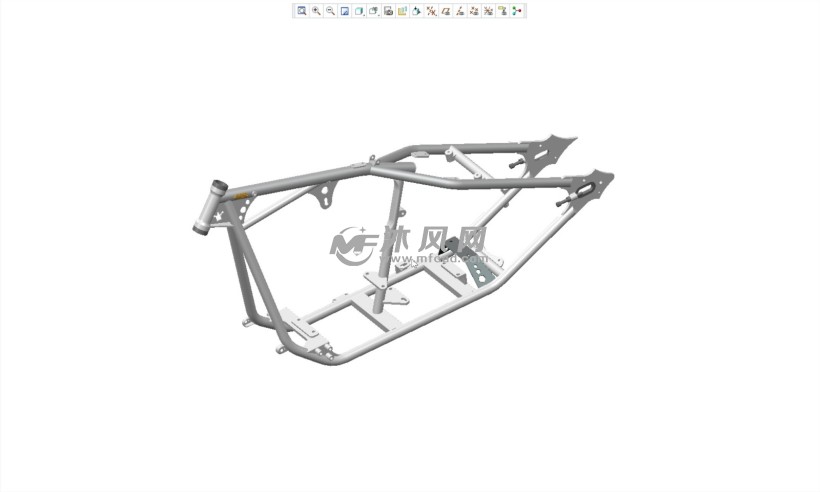摩托车车架设计图