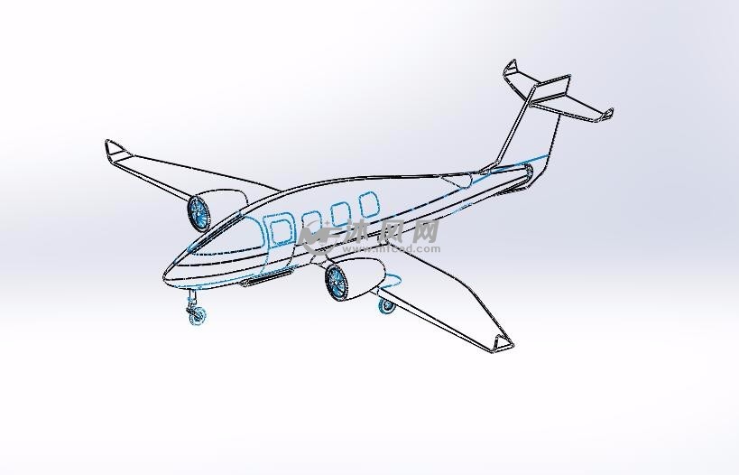 民航客机设计模型 - 航空航天图纸 - 沐风网