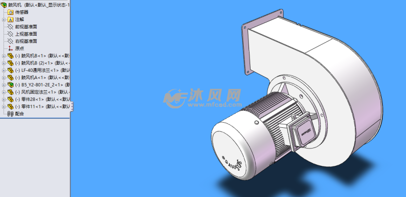 鼓风机三维图