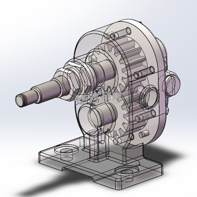 齿轮泵模型三维