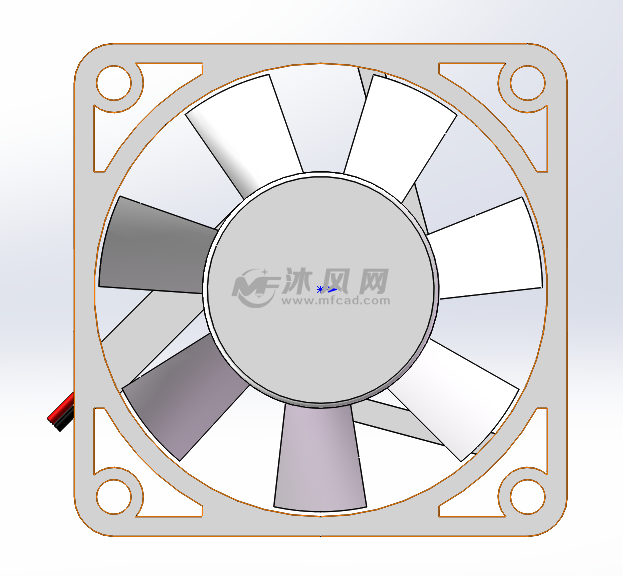 散热风扇模型设计图