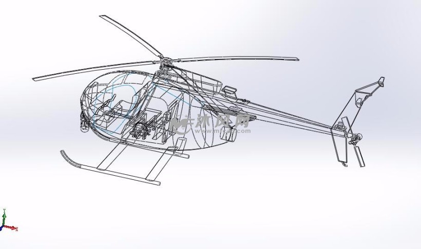 救援直升机设计模型图