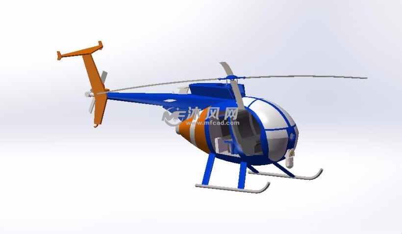 救援直升机设计模型图