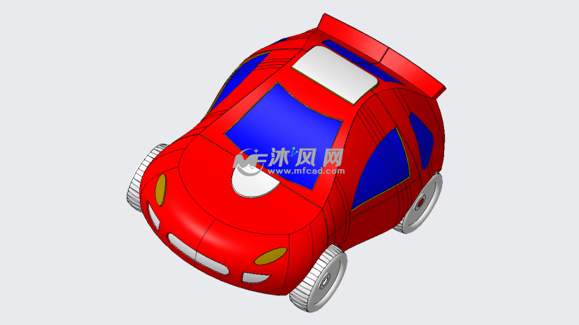 玩具小汽车模型设计图 - 玩具公仔图纸 - 沐风网