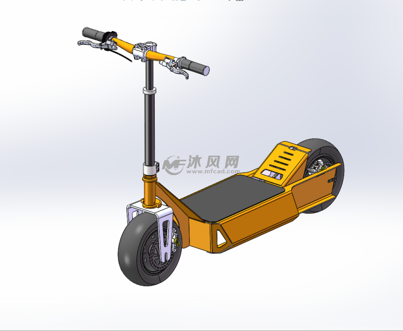 电动滑板车模型设计图