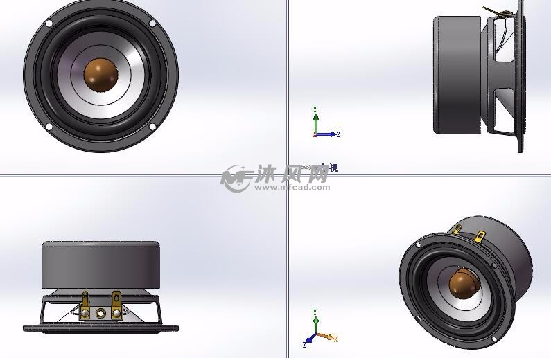 扬声器设计模型图纸