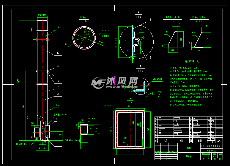 Φ80015米烟囱设计