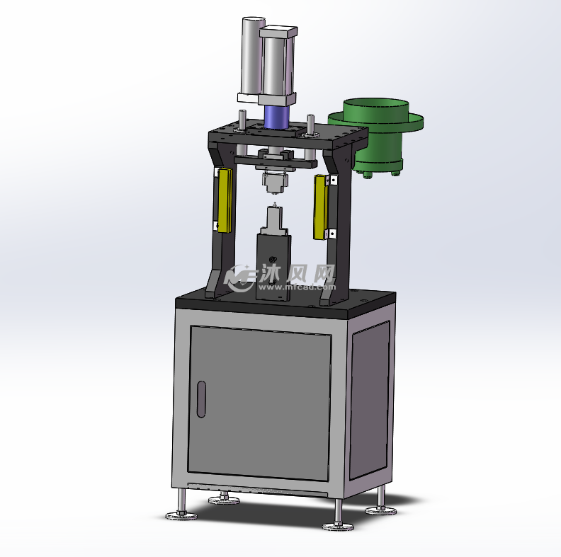 半自动压铆机设计模型- 机械加工图纸- 沐风网