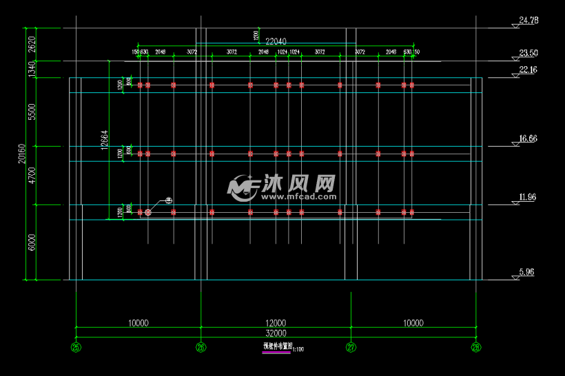 预埋件布置图