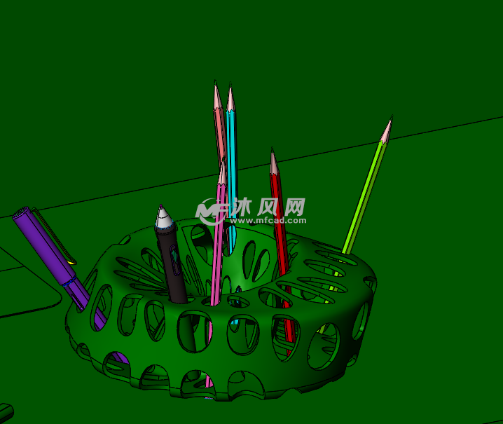 艺术笔筒设计模型