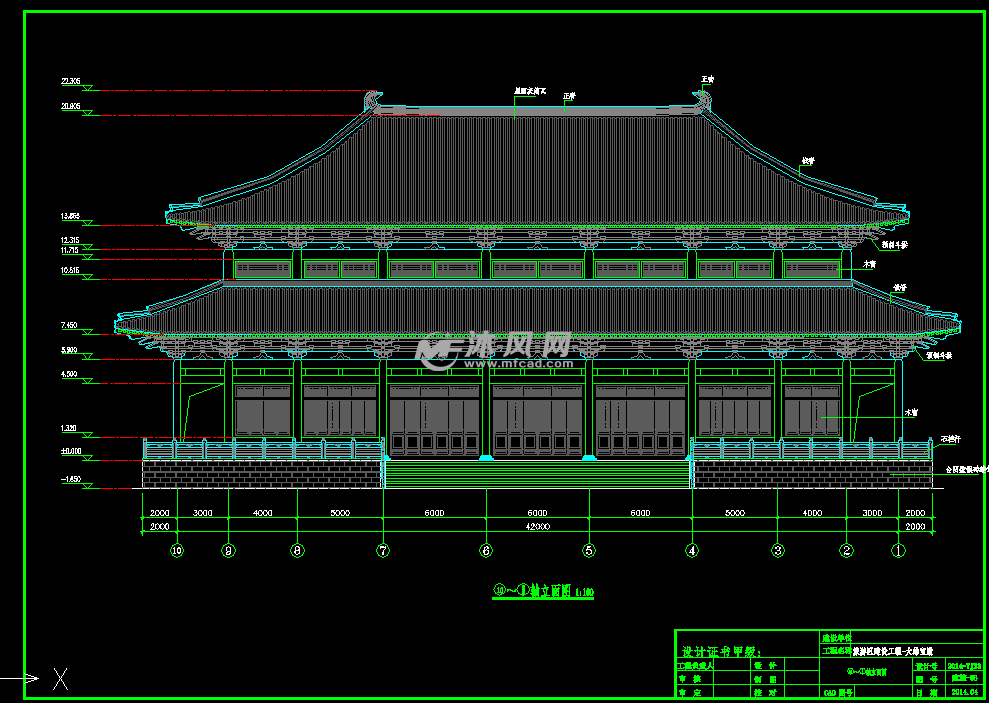 钢筋混凝土结构仿古大雄宝殿建筑结构