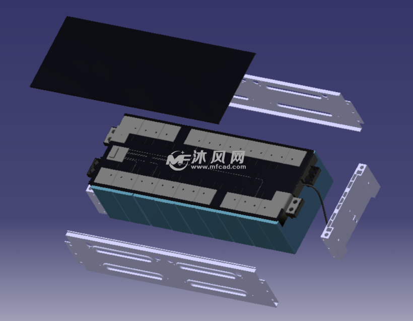 某新能源轿车动力电池箱总成