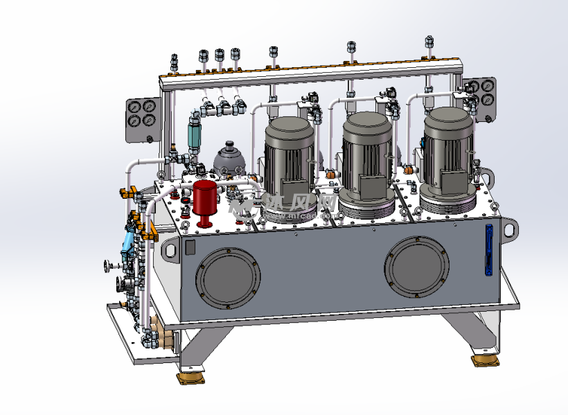 液压站三维设计图纸