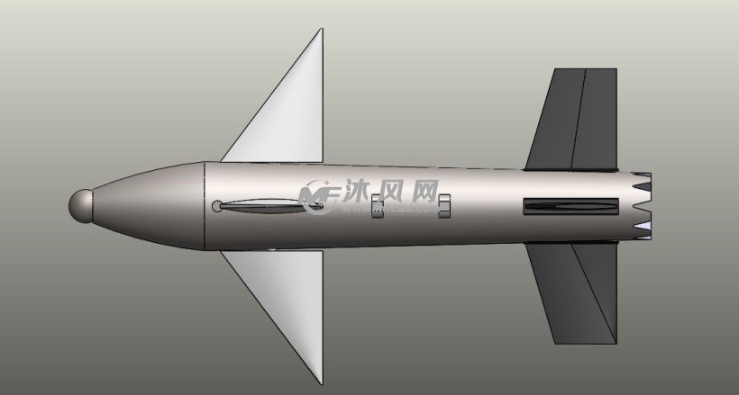 导弹模型设计图主视图