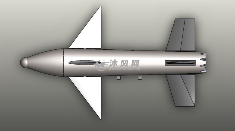 导弹模型设计图 - 军工模型图纸 - 沐风网