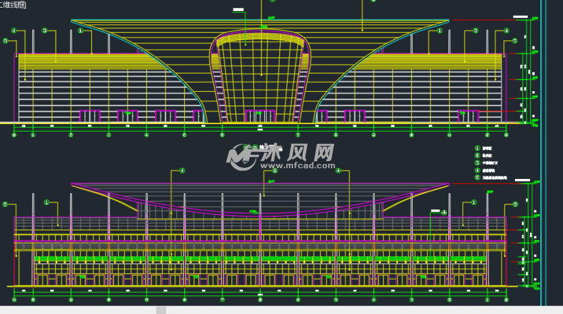 南昌市昌南客运站客运大楼设计图纸