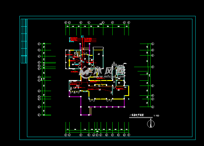一层弱电平面图